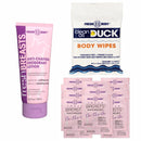 Bundle: Fresh Breasts 3.4oz, 15 On-the-Go Packs, and CAD Body Wipes 12ct Fresh Body