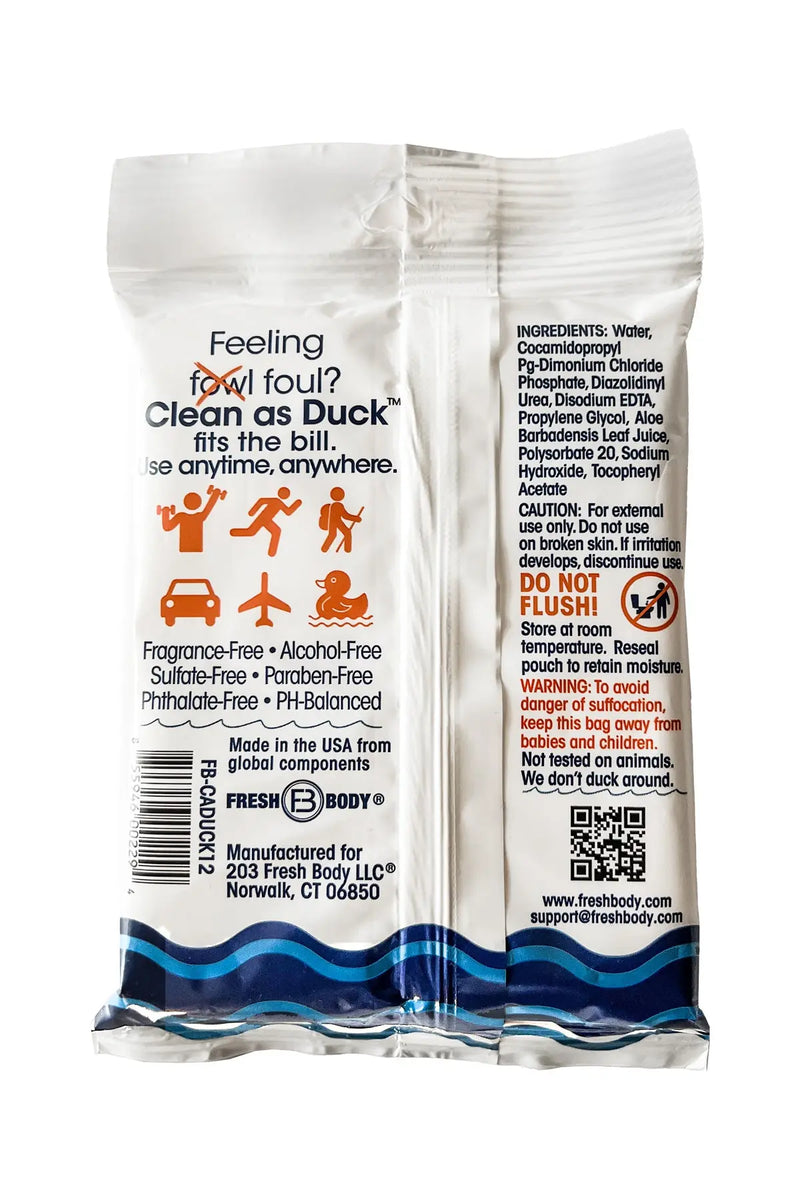 Clean As Duck Body Wipes 12ct (all quantity) Fresh Body™