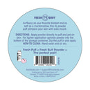 Fresh Puff, XL Powder Puff for Body Powder Applicator, (5" x 3") with Storage Box - Powder Sold Separately