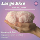 Fresh Puff, XL Powder Puff for Body Powder Applicator, (5" x 3") with Storage Box - Powder Sold Separately