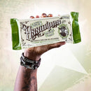 Hand holding asswipes