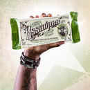 Hand holding asswipes package