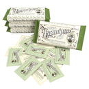 Asswipes packs and singles displayed on a table