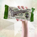 Asswipes being held by a hand