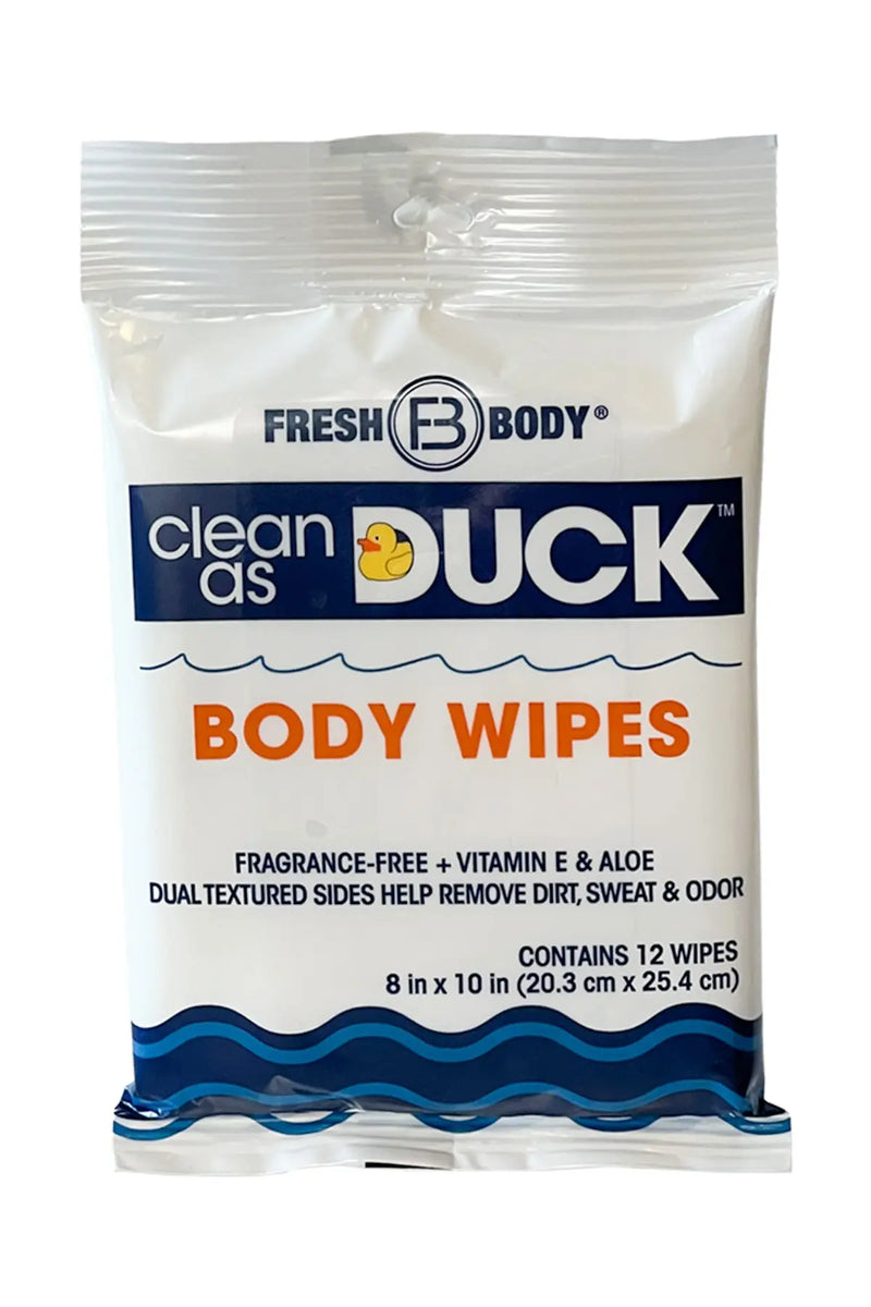 Clean As Duck Body Wipes 12ct (all quantity) Fresh Body™ 1-Pack