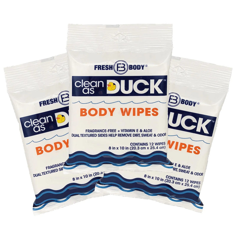 Clean As Duck Body Wipes 12ct (all quantity) Fresh Body™ 14-Pack-Case