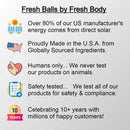Fresh Balls "On-The-Go" Lotion Packets for Men (Unscented) Fresh Body
