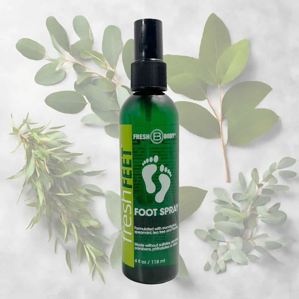 FRESH FEET™: Minty, Odor-Fighting Foot Spray with Essential Oils, oz